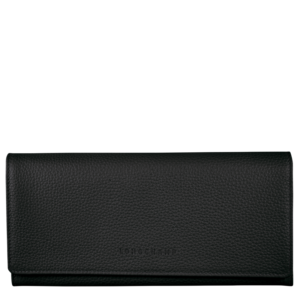 Le Foulonné Continental wallet Black - Leather