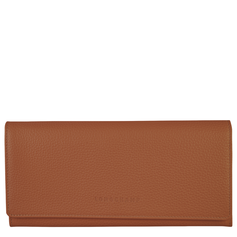 Le Foulonné Continental wallet Caramel - Leather