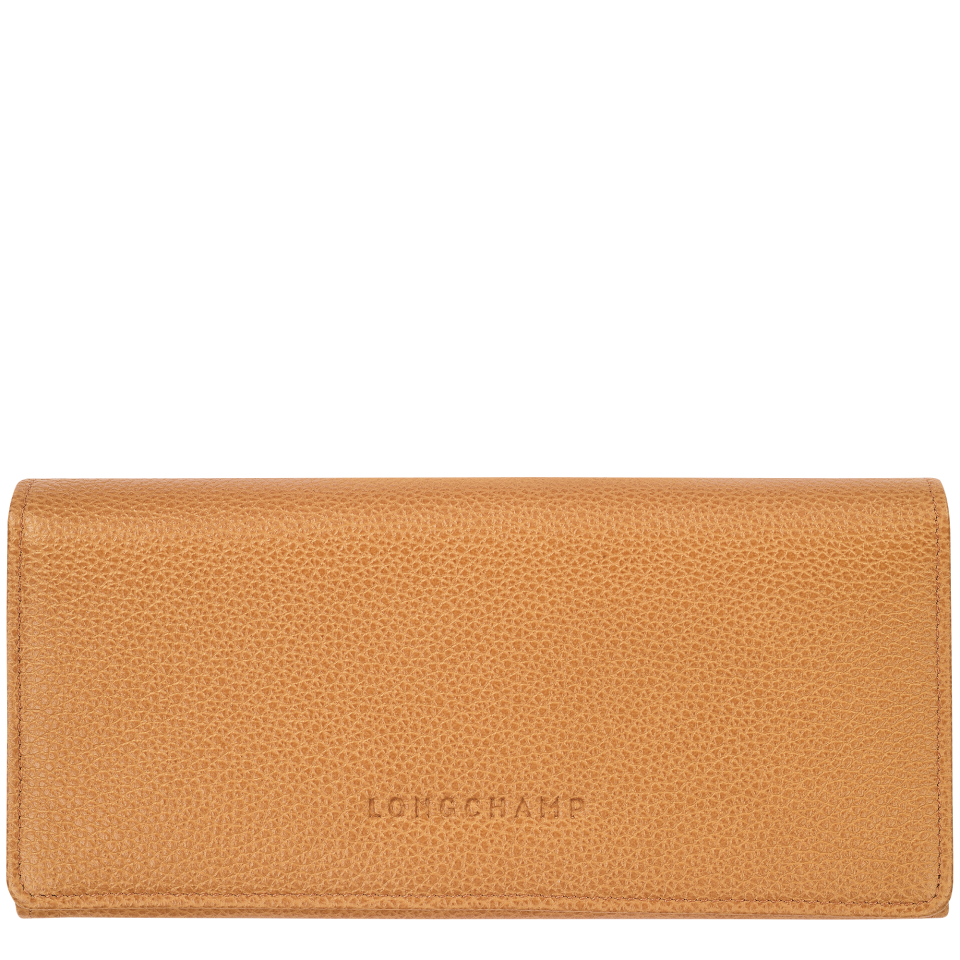 Le Foulonné Continental wallet Walnut - Leather