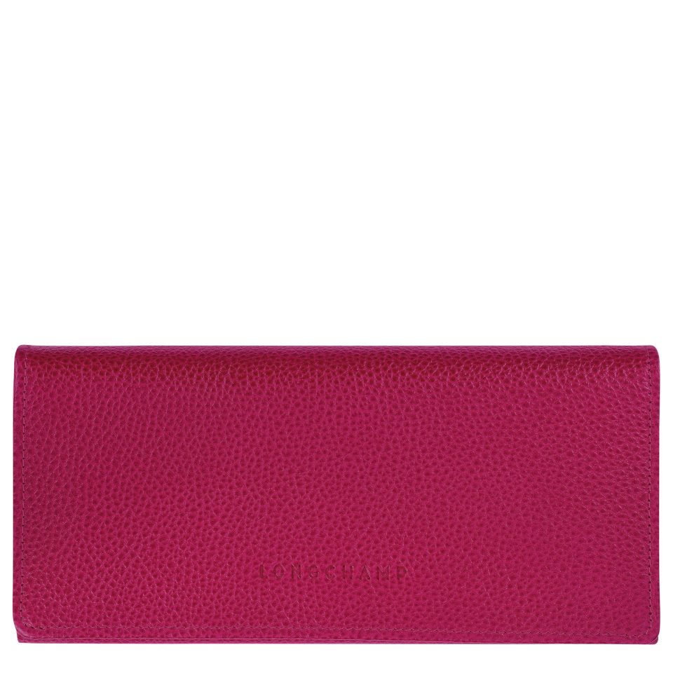 Le Foulonné Continental wallet Beetroot - Leather