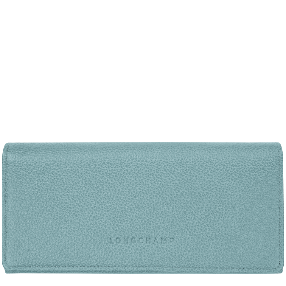 Le Foulonné Continental wallet Eucalyptus - Leather