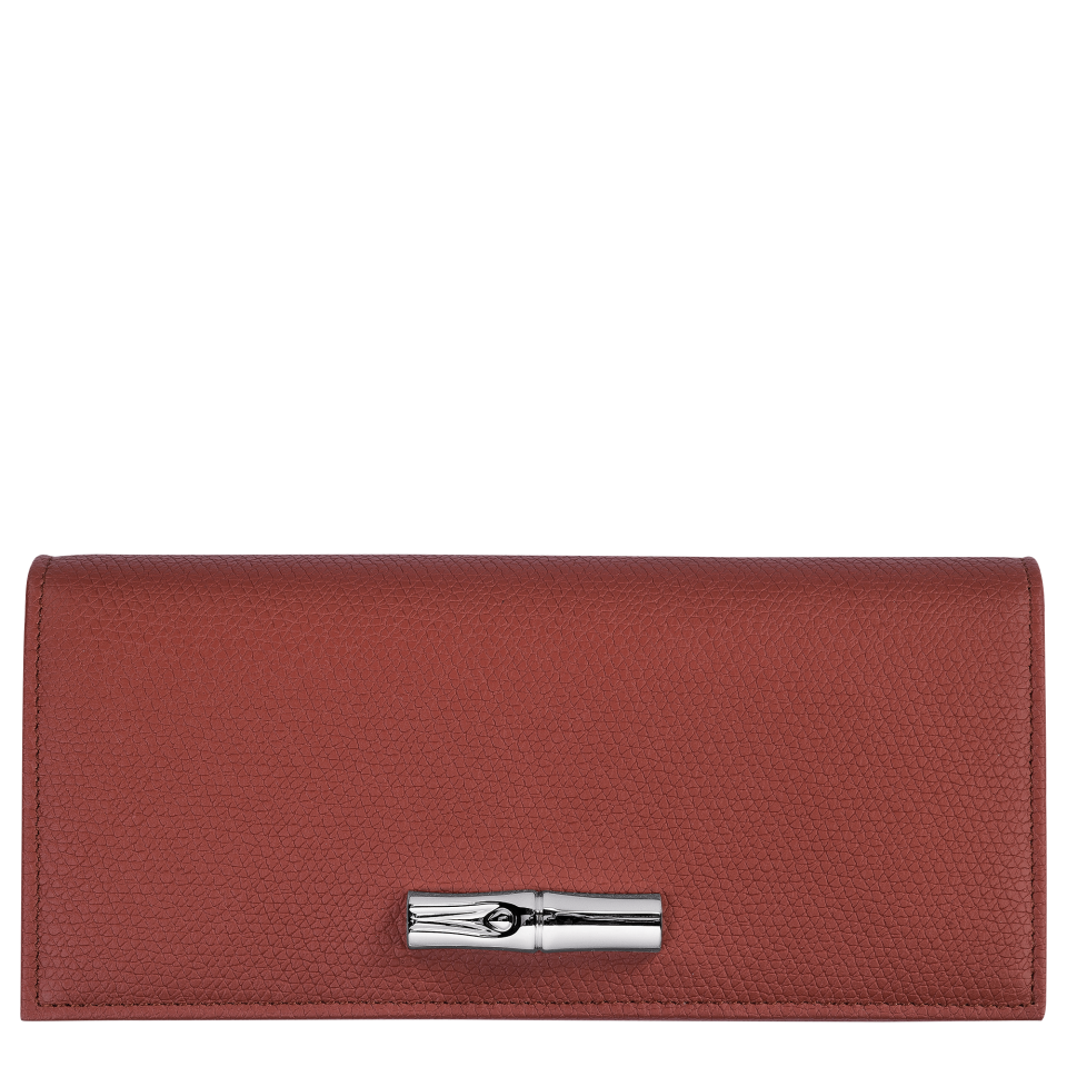 Le Roseau Flap wallet Chestnut - Leather