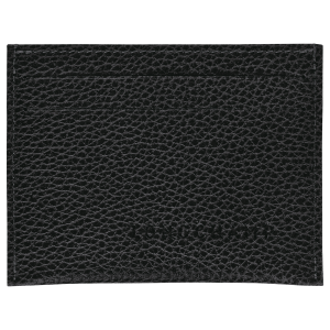 Le Foulonné Card holder Black – Leather