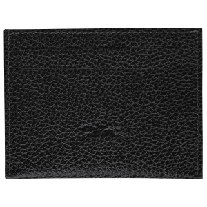 Le Foulonné Card holder Black – Leather