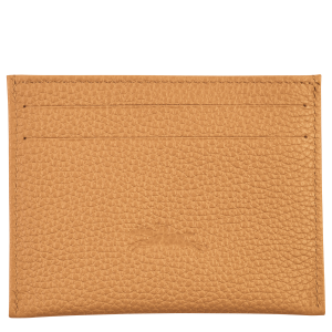 Le Foulonné Card holder Walnut – Leather