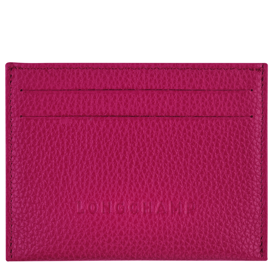 Le Foulonné Card holder Beetroot - Leather