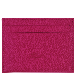 Le Foulonné Card holder Beetroot – Leather
