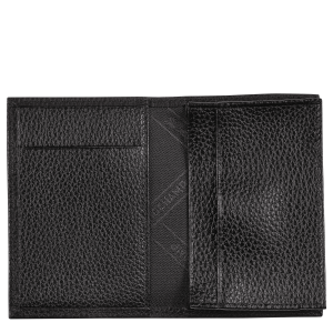 Le Foulonné Card holder Black – Leather