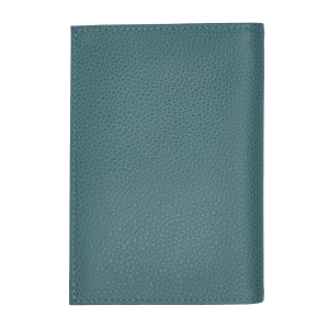 Le Foulonné Passport cover Eucalyptus – Leather