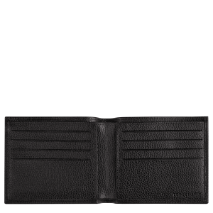 Le Foulonné Wallet Black – Leather