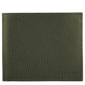 Le Foulonné Wallet Khaki – Leather