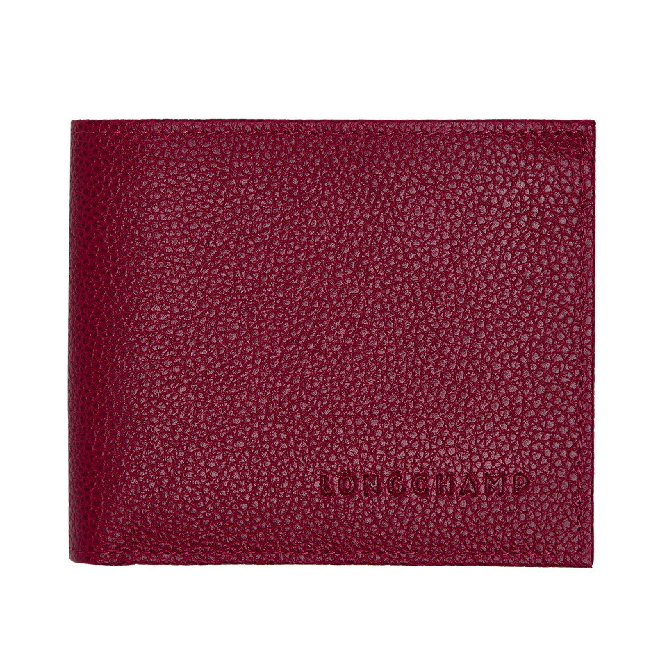 Le Foulonné Wallet Beetroot - Leather