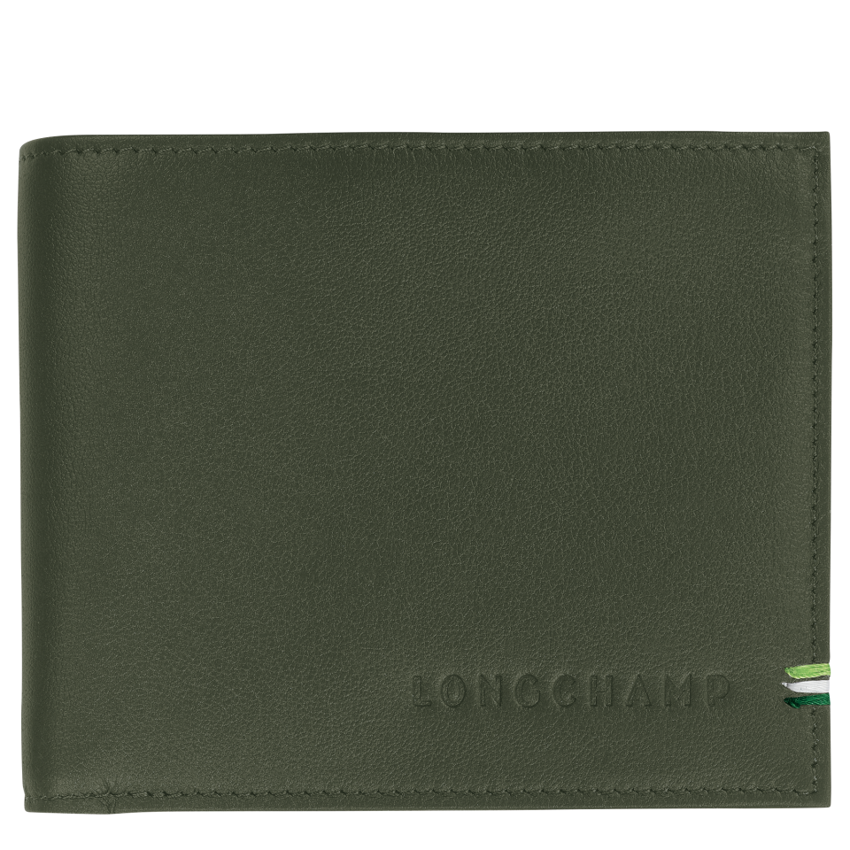 Longchamp sur Seine Wallet Khaki - Leather