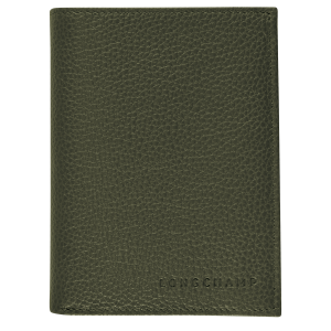 Le Foulonné Wallet Khaki – Leather