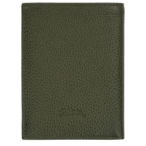 Le Foulonné Wallet Khaki – Leather