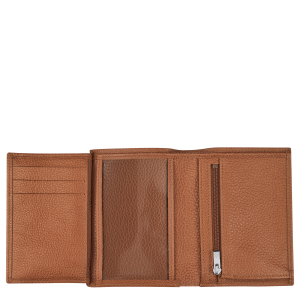 Le Foulonné Wallet Caramel – Leather