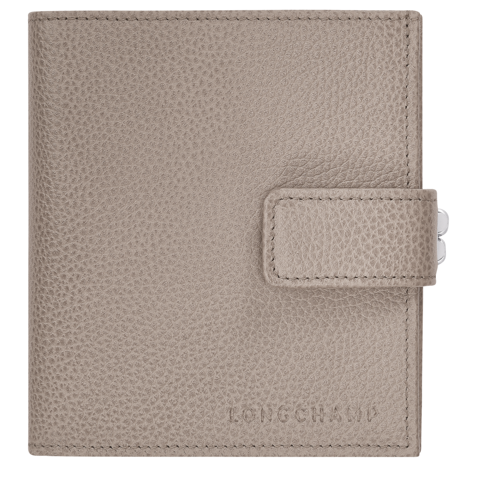 Le Foulonné Compact wallet Turtledove - Leather