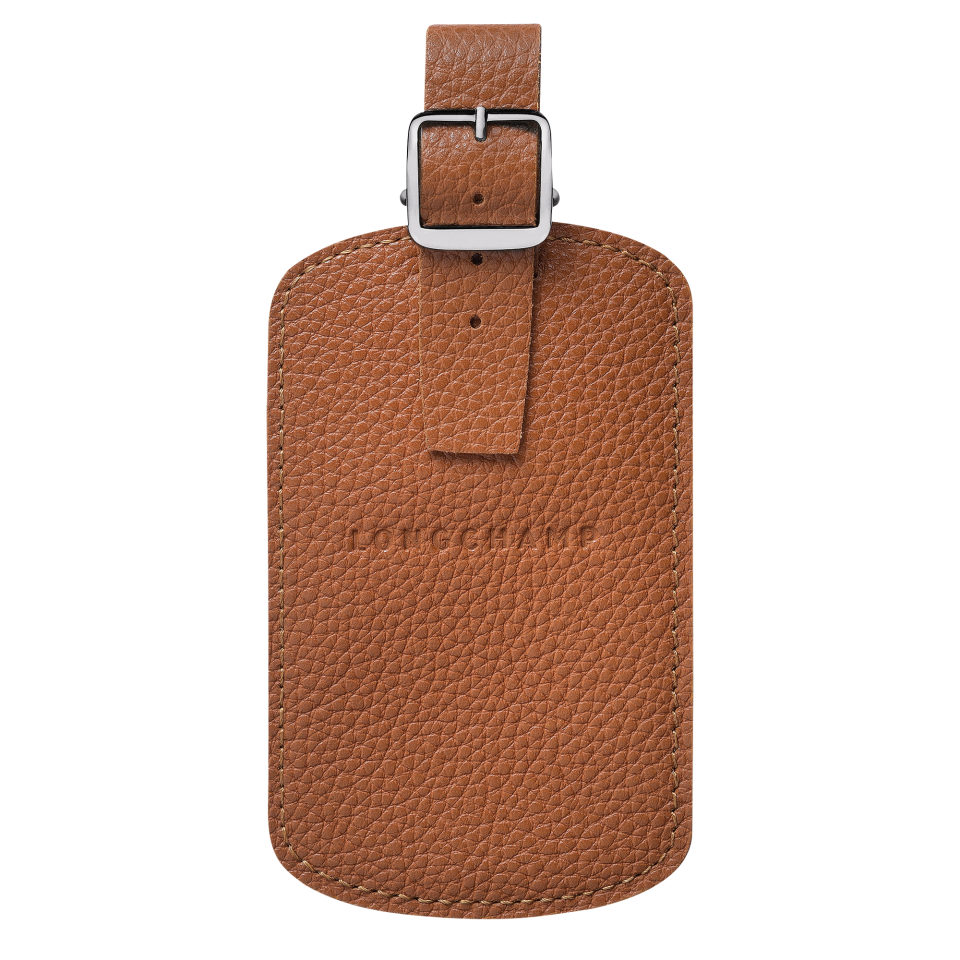 Le Foulonné Luggage tag Caramel - Leather