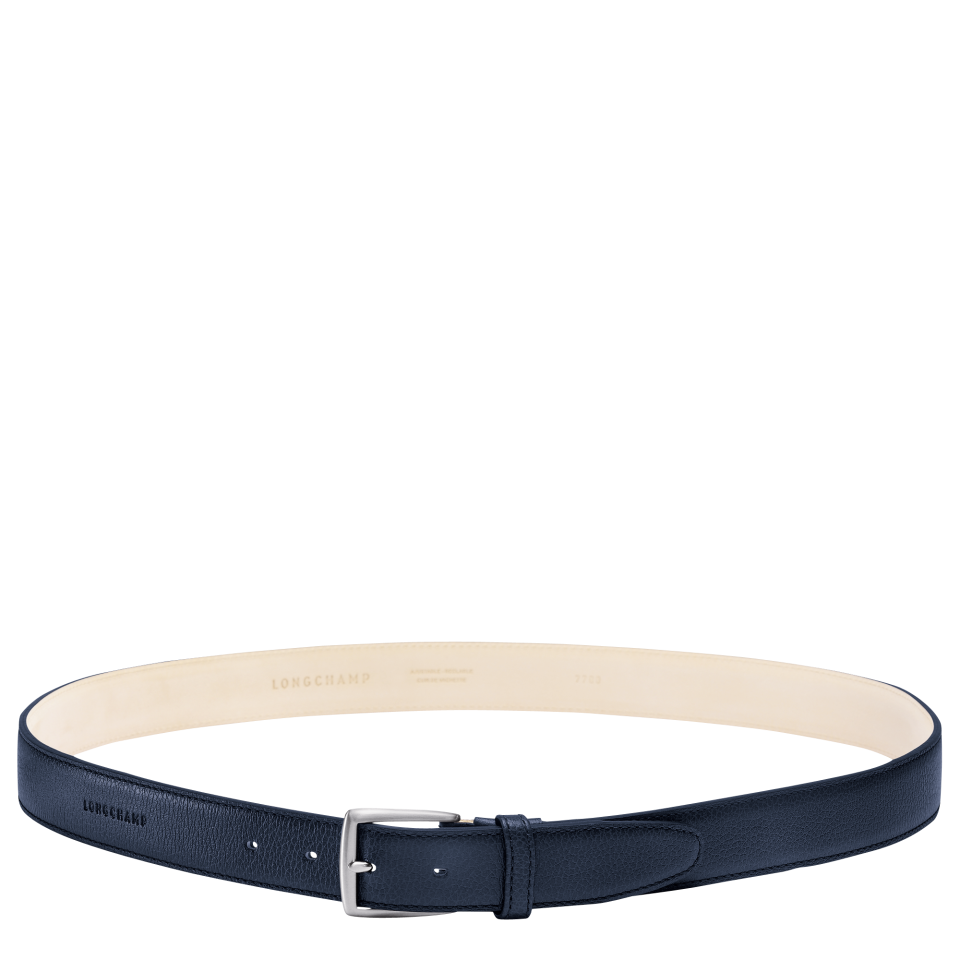 Le Foulonné Men's belt Navy - Leather