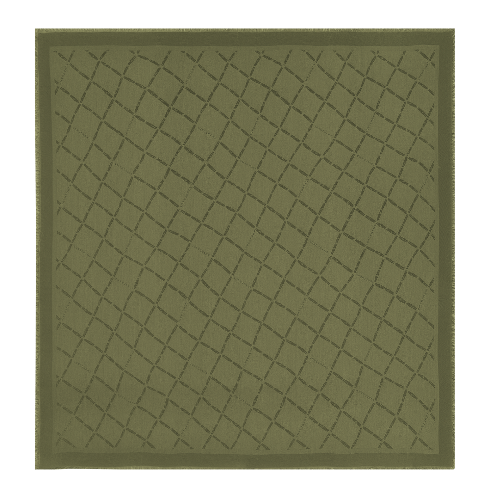 Le Roseau Shawl Khaki - Silk Blend